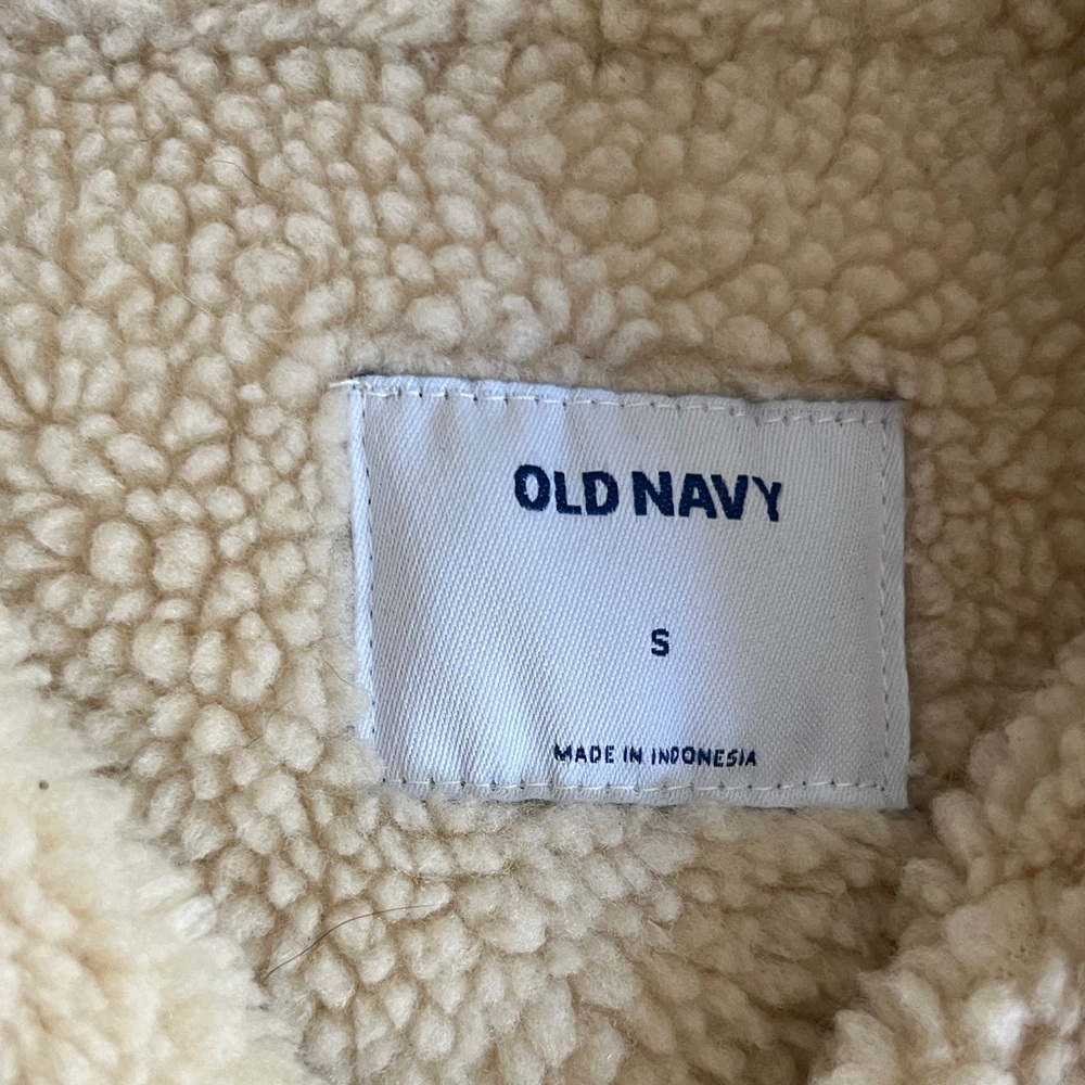 Old Navy Pink Corduroy Sherpa-Trim Jacket - Picture 5 of 7